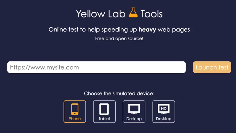 Yellow Lab Tools ابزاری برای اندازه گیری سرعت سایت