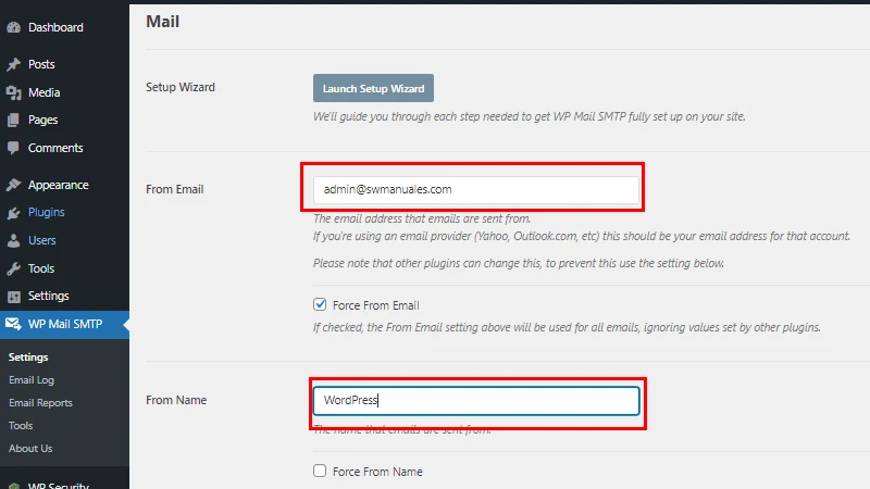 افزونه WP Mail SMTP